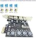 4 Ports PCIE USB 3.0 Card Super Speed 5Gbps PCI Express (PCIe) Expansion Card for Windows 11/10/8.1/8/7/Vista/XP/Server and Linux