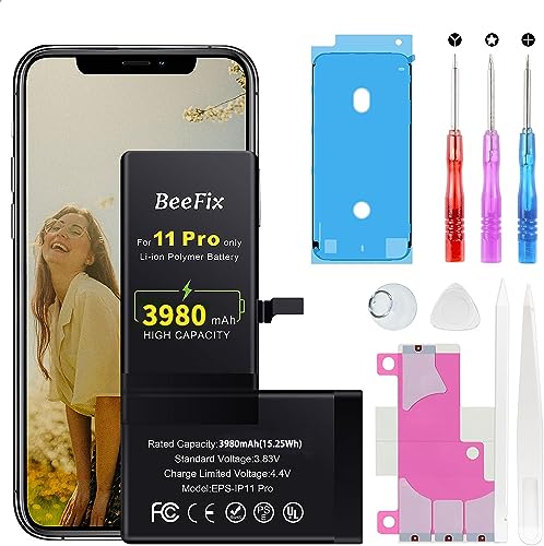 Beefix Battery Replacement For Iphone 11Pro : 3980Mah New 0 Cycle Battery For Iphone 11 Pro Model (A2160 cover