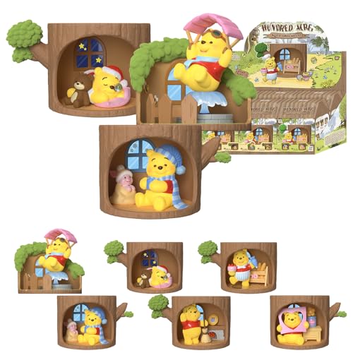 TOP TOY ディズニー(Disney) プーさん「森のツリーハウス」シリーズ【アソートボックス 6ピース】ガチャガチャ ブラインドボックス フィギュア ソフビ PVC プレミアム おもちゃ 誕生日 プレゼント クリスマス ギフト