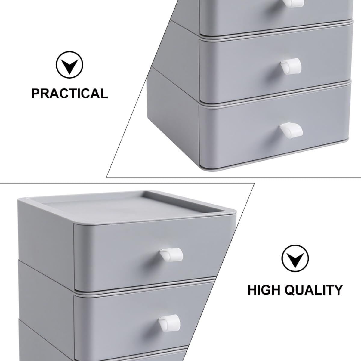 Scrivania Multi-Livello Portaoggetti Scomparti Multipli per Casa e Ufficio Organizer per Cavi e Dispositivi Elettronici
