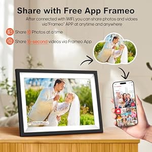 Digital picture frame wifi 101 inch wifi digital picture frame with 1280×800 ips hd touch screen smart digital photo frame with 32gb storage wall mountable auto rotate warmest gifts for mom  urban country home decor