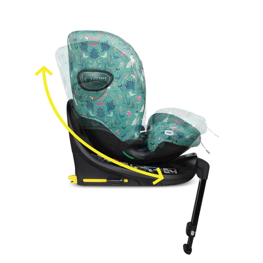 COSATTO All in All Extra i-Size - Seggiolino auto girevole a 360°, gruppo 0+123, 0-36 kg, 0-12 anni, ISOFIX, ERF, esclusivo sistema anti-fuga (Masquerade)