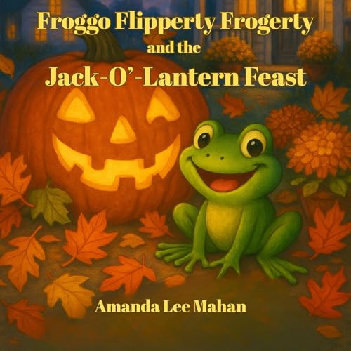 Froggo Flipperty Frogerty and the Jack-O'-Lantern Feast Audiolibro Por Amanda Lee Mahan arte de portada