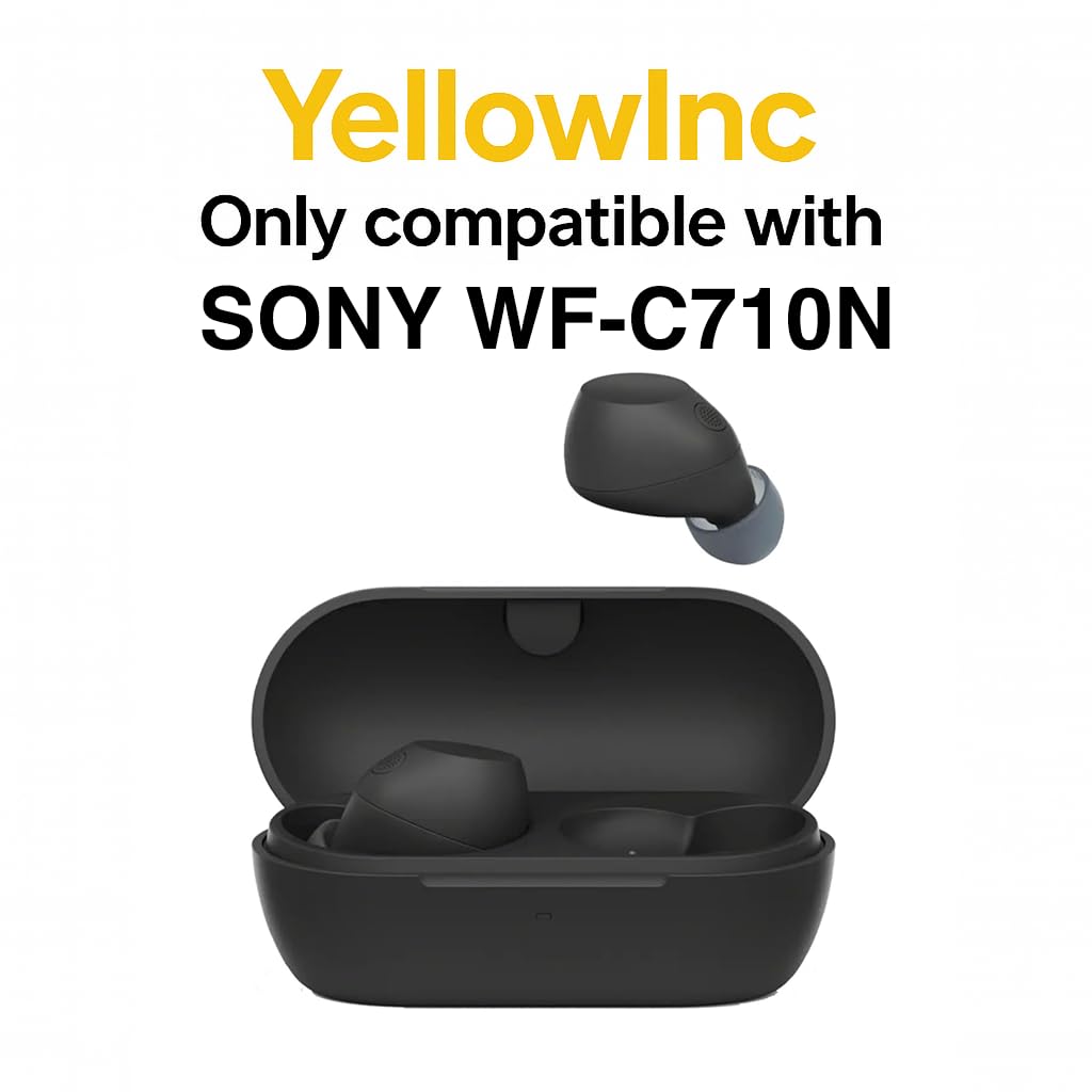 Clear TPU Protective Case Cover for Sony WF-C710N | WF-C710NSA Earbuds with Heavy Duty Carabiner (Transparent) — Amazon image 2