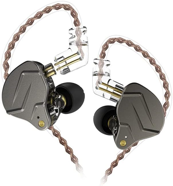 keephifi KZ ZSN Pro - Auriculares intrauditivos con cable en el oído, híbridos dinámicos, controladores de oído duales, desmontables, sin enredos,