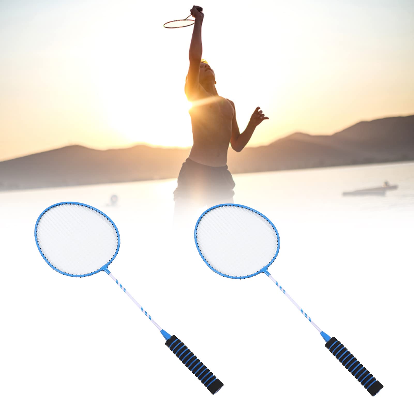 Natudeco Badminton Racket High Power, Comfortable Grip, Advanced, Tournament Players