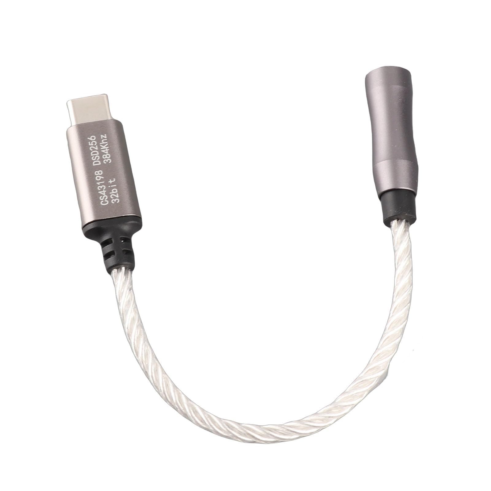 Jiawu Wzmacniacz Słuchawkowy Type C na 3,5 Mm, HiFi DAC 120 DB, dla