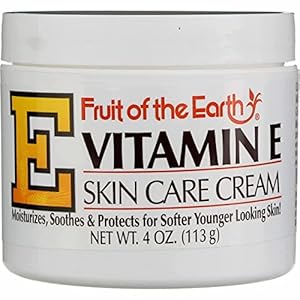 Fruit of the Earth Vitamin E Skin Care Cream 4 oz per Jar- Pack of 8