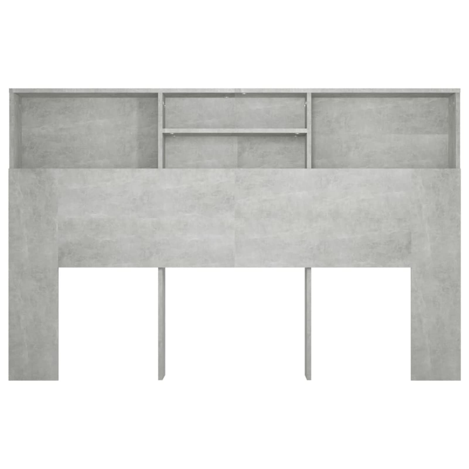Mueble cabecero, Cabezal De Cama, Cabecera para Cama, Cabezales Dormitorios Modernos, Gris hormigón 160x19x103,5 cm