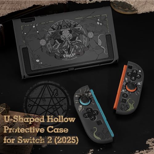 Image of GeekShare Slim Protective Case Compatible with Switch 2 (2025), Anti-Scratche and Shock-Absorption Dockable Hard Shell for Switch 2 Game Console - CTHULHU