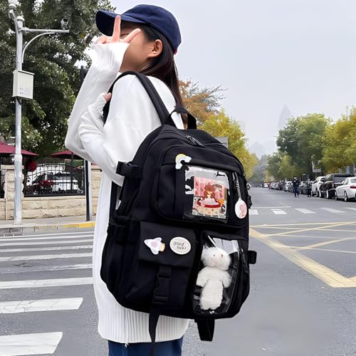 Sacs à dos multi-poches adolescents vert pour ranger grand classeur A4 - 2