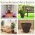 Sunnydaze 13-Inch Laurel Large Plant Pot - Polyresin Round Outdoor Planter with Drillable Drainage Holes - Rust