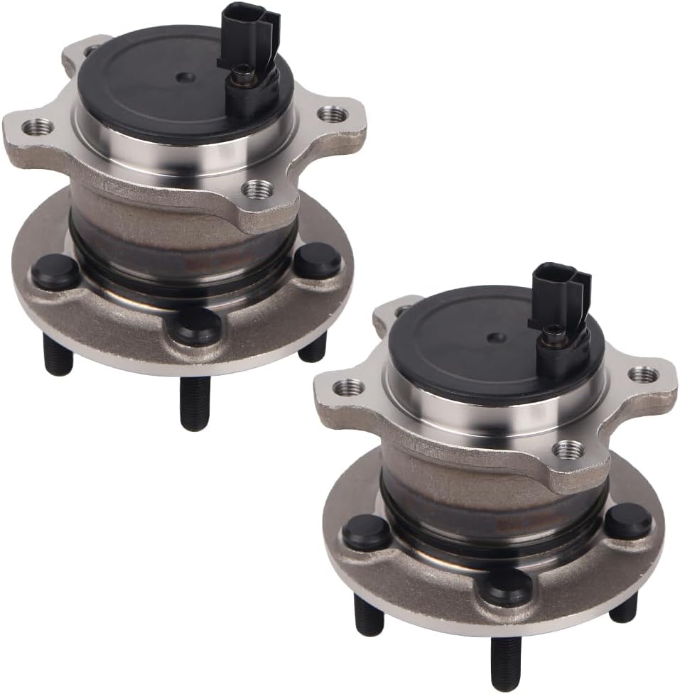 Autoround Pair 512499 Rear Wheel Bearing and Hub Assembly Compatible with Ford Escape 2013-2019/ C-Max 2013-2018, Lincoln MKC 2015-2019 5-Lugs w/ABS