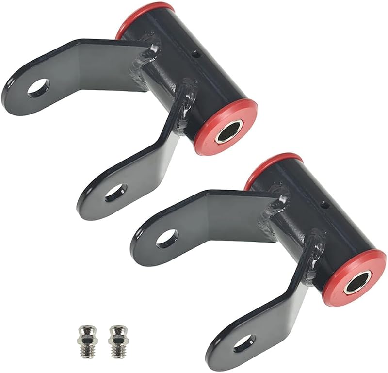 Kit de grampos de rebaixamento Drop Shackle WFLNHB em aço para 1500 2WD 2002–2008 – 2 unidades