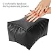 Hand Cushion Pillow, Manicure Hand Rest Washable Nail Art Design Salon Beauty Accessory Soft PU Arm Rest Nail Care Pad(Black)
