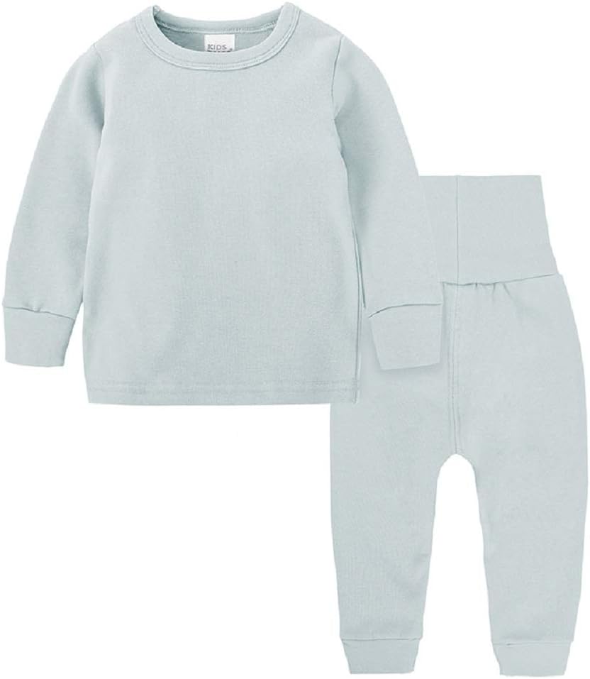 Baby Girls Boys Thermal Underwear Set Toddler Cotton Base Layer Soft Warm Jammies