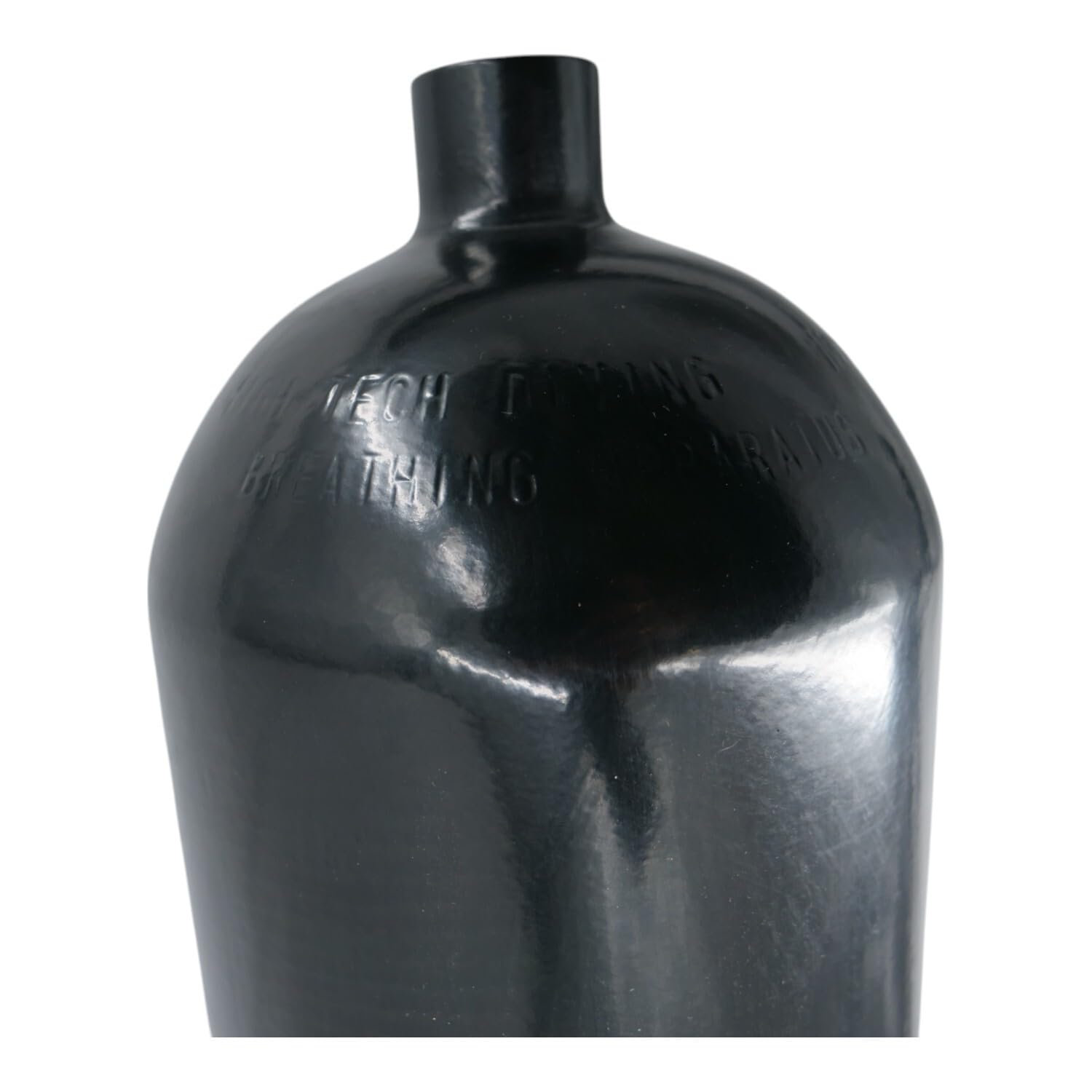 Stahlflasche/Tauchflasche 10 Liter 232 bar 171mm M25x2 ohne Ventil schwarz