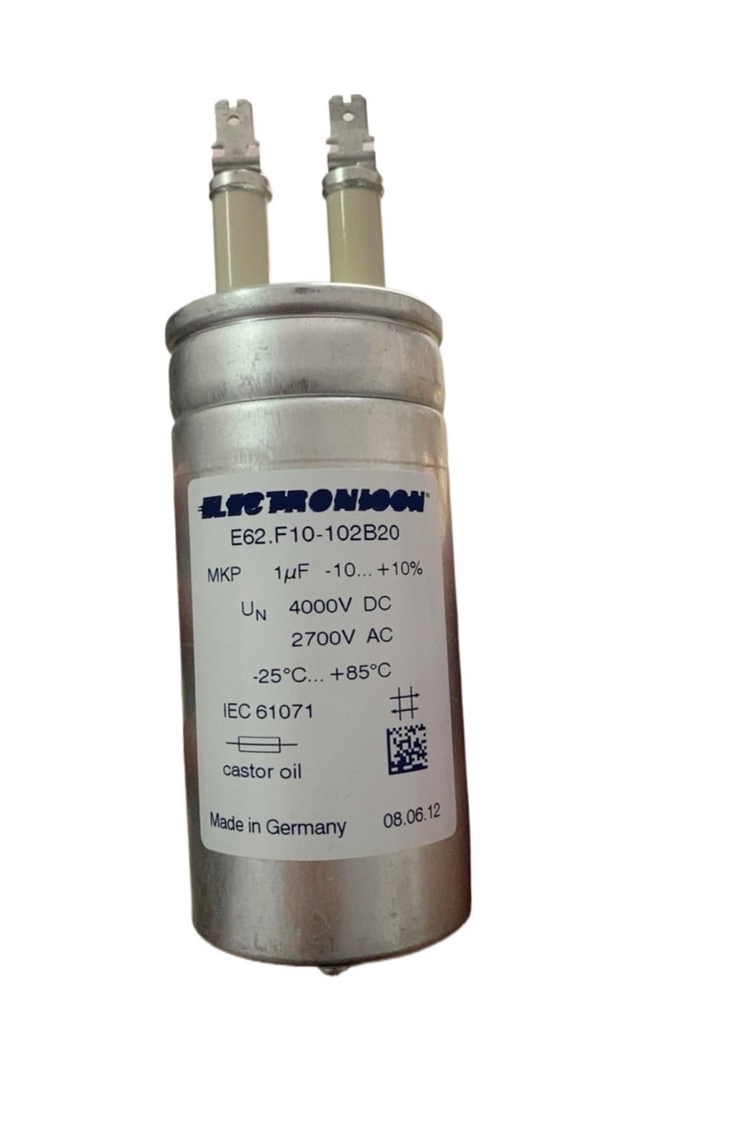 KSZHZYMGX E62.F12-102B20 MKP-1UF 4000V DC 2700V AC capacitor