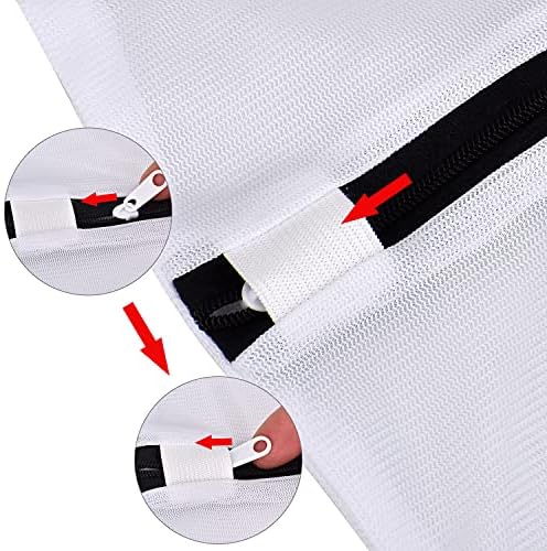 Cozyswan 10 Pieces Mesh Laundry Bags,Wash Machine Wash Bags For Hosiery, Blouse, Underwear, Bra,Lingerie Baby Clothes, Delicate Wash Laundry Bags for Travel Storage Organization