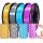 YOUSU Silk TPU Filament 1.75mm, 95A TPU 3D Printer Flexible Filament, Soft Elastic & Durable, High Strength for Phone Case, Wearables & Functional Parts,4x250g Bundle, Gold,Dark Silver,Blue,Purple