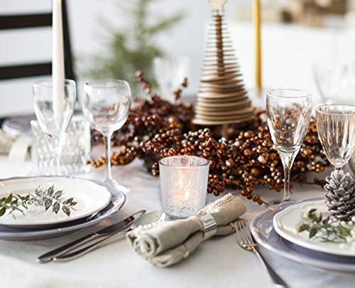 Volens Silver Party Decorations 72Pcs, Mercury Glass Votive Candle Holders Set For Wedding, Bridal And Baby Shower #TOP3