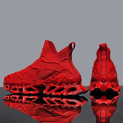 Image of Poramea Mens Slip on Loafers Walking Tennis Shoes Laceless Running Blade Sneakers Mesh Trail Jogging Casual Athletic