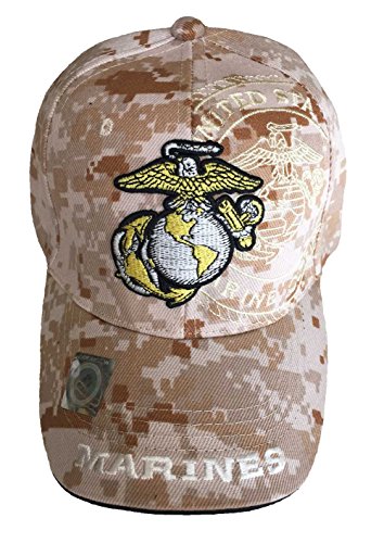 3D Embroidery U.S. Marines Corps Official Licensed Emblem Baseball Cap Hat Visor (Marine 8)