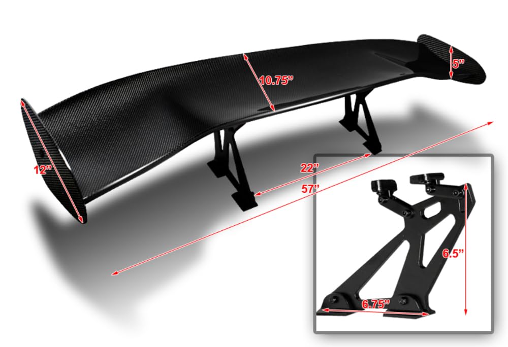 Q1 Tech, Real Carbon Fiber PSM Style Lift Gate Trunk Spoiler Win 並行輸入品 Carbon Fiber STP-Style Trunk Spoiler Compatible with UK | Ubuy