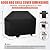iCOVER Grill Cover 55in, 600D Heavy Duty with Mesh Air Vent, Waterproof Barbecue Gas Smoker Covers, UV and Fade Resistant, Fits Weber Char-Broil Nexgrill Brinkmann and More