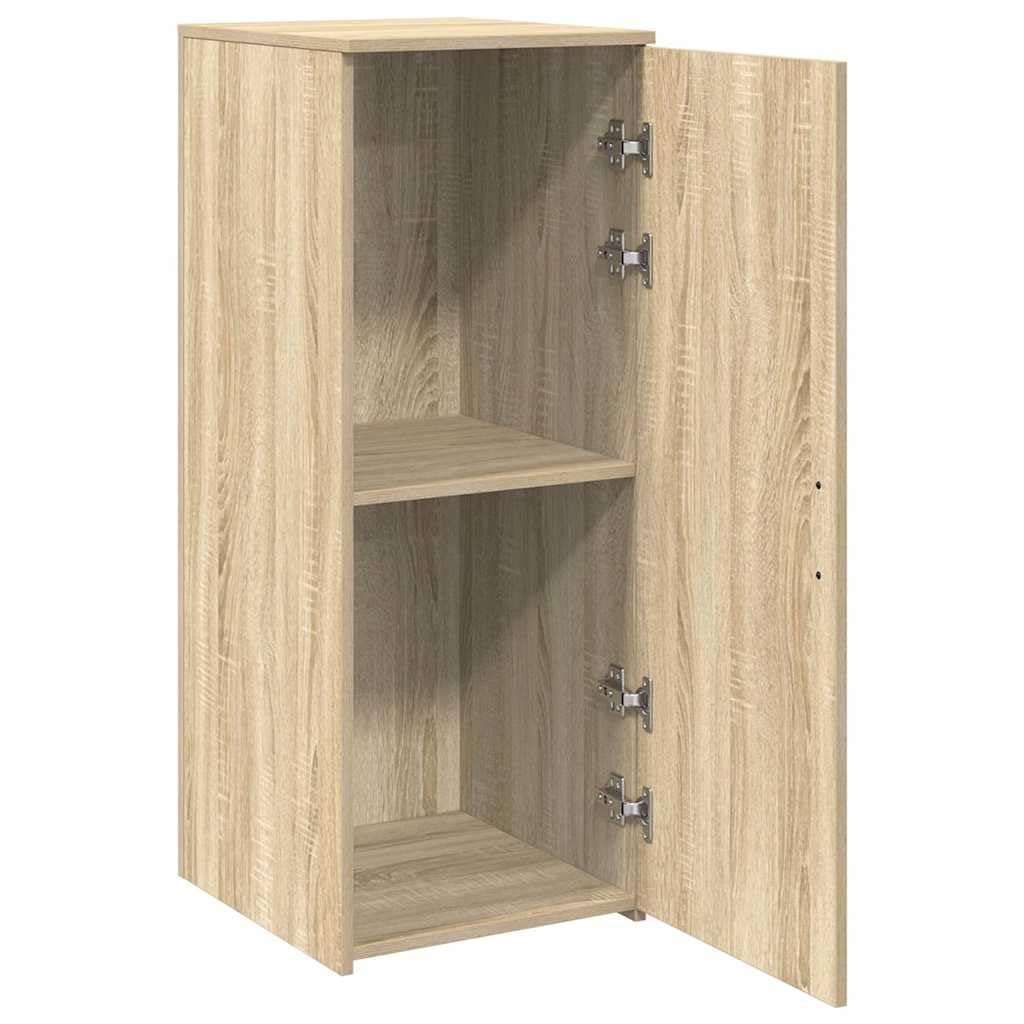 vidaXL Mobile Portaoggetti Rovere Sonoma 40x45x103,5 cm in Truciolato, Armadio, Armadio da scrivania, Armadio da Ufficio, Armadio credenza