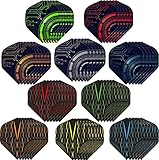 HERZWILD 60 pcs Dart Flights Dart Flight dartflys Standartform f. Dartpfeile (60pcs)