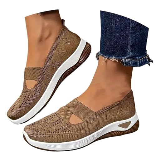 Orthopedic Sneakers for Women Wide Width Breathable Comfortable Non Slip Casual Walking Workout Running Gym Mesh Shoes
