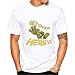Miwaimao Robot chico Moda Simple Manga Corta Camiseta Impresión Elástica Cuello Redondo Modal Tela Cómodo Transpirable Verano Color Sólido Suelto Blanco blanco XXL