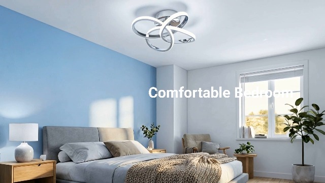 Image of CANEOE Modern Led Ceiling Light Fixture, 6000K Small Hallway Ceiling Light, Sliver Close to Ceiling Lights for Hallway Bedroom Bathroom Entryway Balcony Stair Curved Design Ceiling Lamp (Sliver)