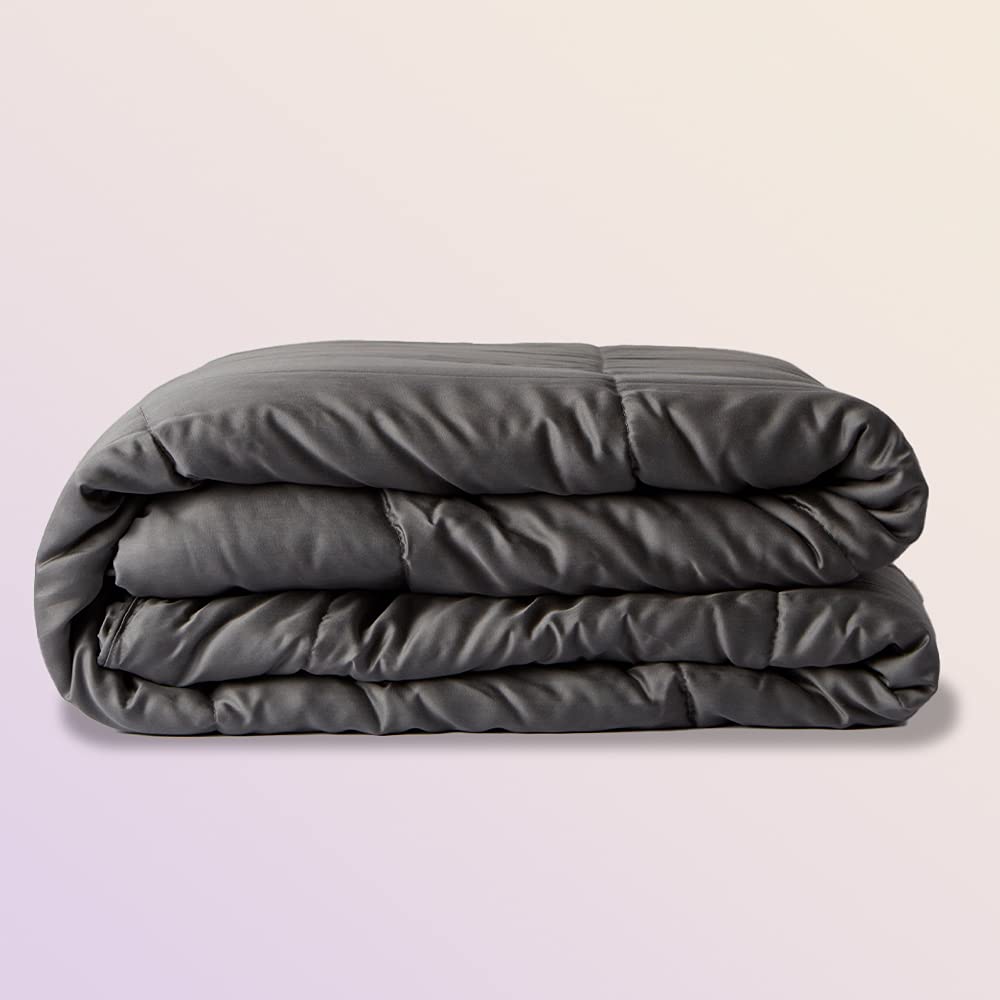 Sheets & Giggles Eucalyptus Lyocell, Down Alternative Comforter All Season, Cool to The Touch, Responsibly Made, Allergen-Free – Queen Grey