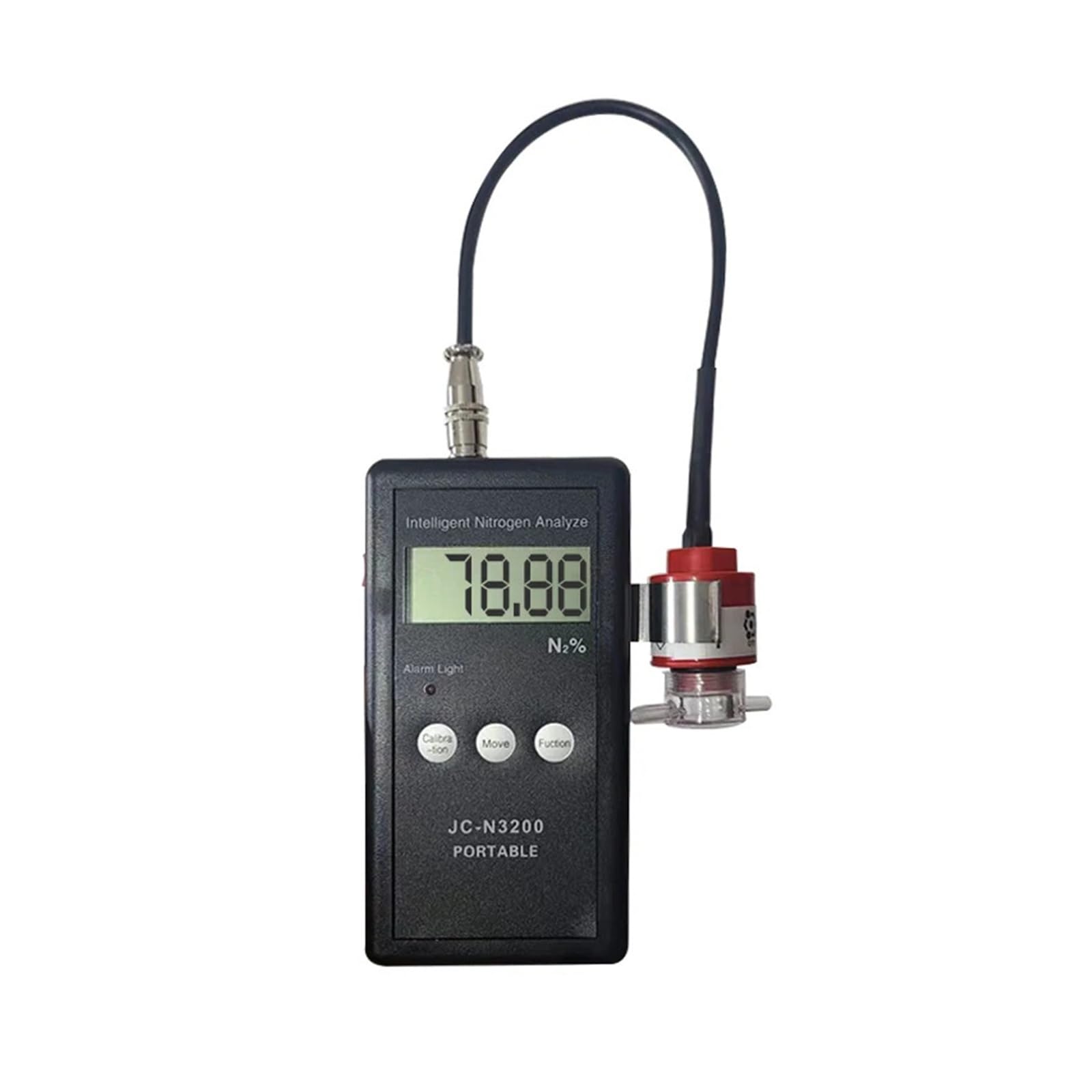 Detector portátil de nitrógeno con Pantalla LCD, analizador Industrial de Gas N2 for envases de Alimentos. Monitoreo rápido