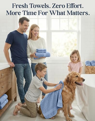 Image of LANE LINEN Towel Set for Bathroom Soft Absorbent Quick Dry - Allure