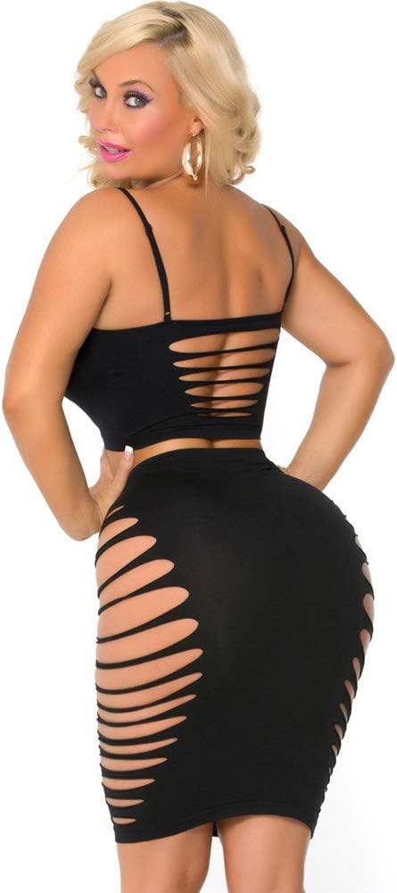 Women's Up All Night Bralette & Skirt Set