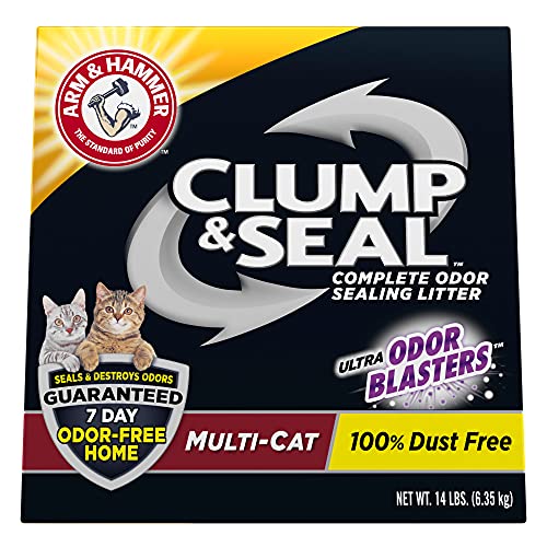 Arm & Hammer Clump & Seal Litter, Multi-Cat Litter 14lb