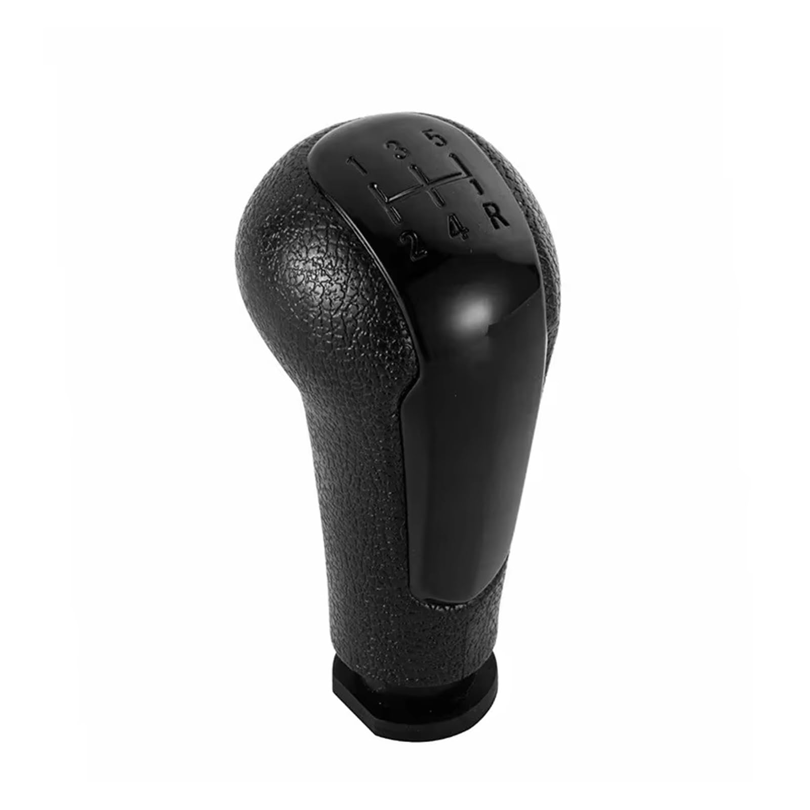 Ouvecr Black Knob Car Shift Gear Knob Handle For Chevrolet For Matiz For Spark M300 2011-2016 5 Speed Shifter Lever Change Konb Pu Leather Gaiter Boot Cover Gear Shift Cover(Black Knob)
