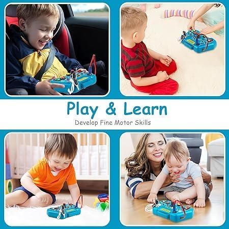 Image of Montessori Busy Board, Baby & Toddler Toys for 1-3 Years Old- Baby Sensory Board-Sensory Educational Toys for Toddler (Style 01)