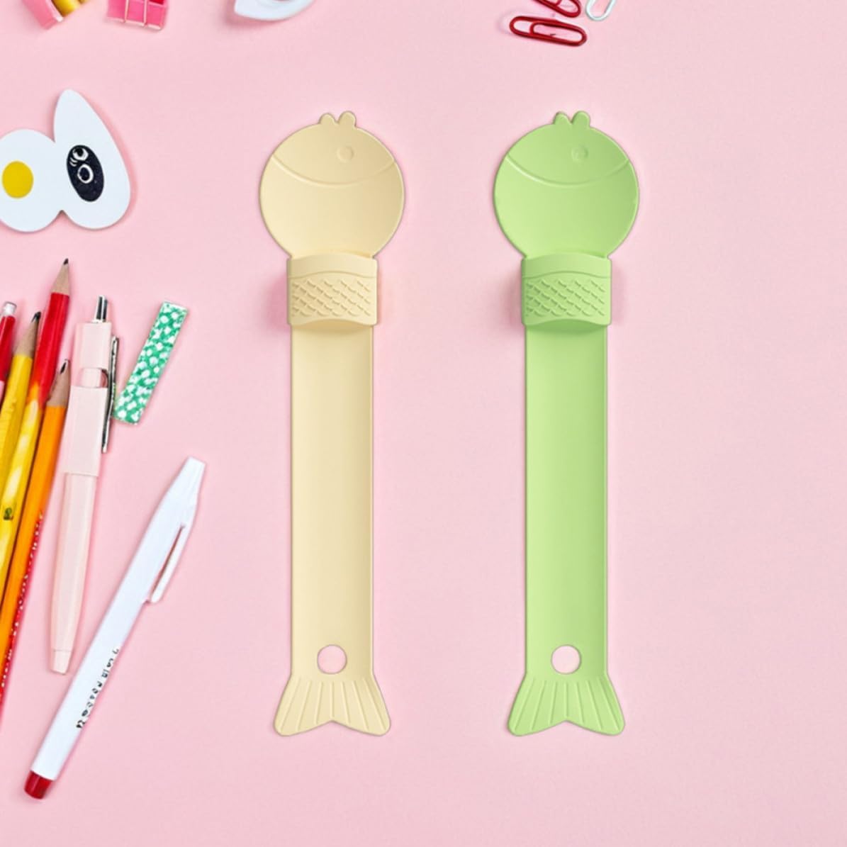 10pcs Cat Treat Feeder Spoon Fish Shaped Abs Feeding Tool for Pets | Easy to Clean, Convenient Feeding for Cat and Dog Wet Snack Use, Multipurpose Design with Plastic Construction