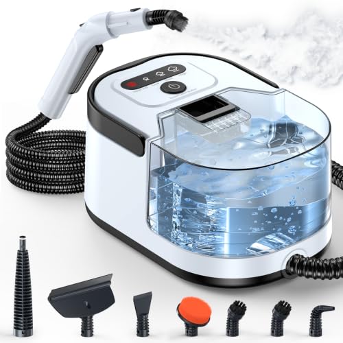 Image of Handheld Steam Cleaner, Portable Deep Cleaning Steamer for Multi-Surface