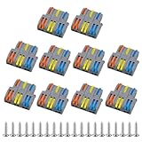 Schnelle Verbindung shebelmutternanschlüsse 10 PCS Wire Push Cable Connectors, Compact Plug-In Terminals, with Mounting Screws