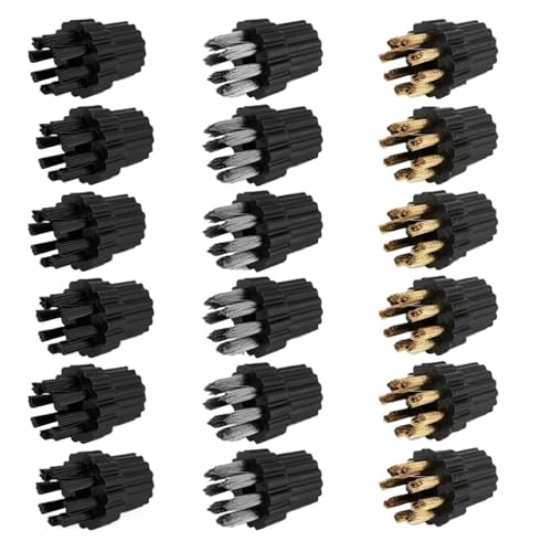 �X�`�[���N���[�i�[�p�N���[�j���O�u���V�w�b�h�����p 18�Z�b�g M8�A�^�b�`�����g�Z�b�g �X�`�[�}�[�A�N�Z�T���[�p�[�c