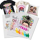 12x13inch Custom Heat Transfer DTF Transfer Full Color Custom DTF Print Ready to Press Transfers DIY for t-Shirt/Bag/Pillow/Clothing