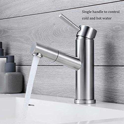 Mitigeur de lavabo avec douchette moderne pour simplifier la routine beauté du matin