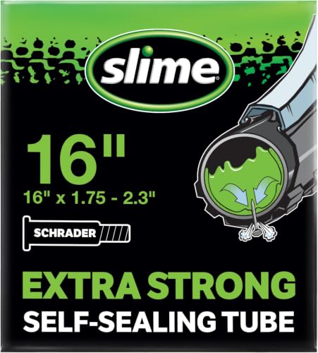Image of Slime Extra Stong Self-Sealing Tube 16 inch x 1.75-2.3 inch Schrader (Pack of 5)