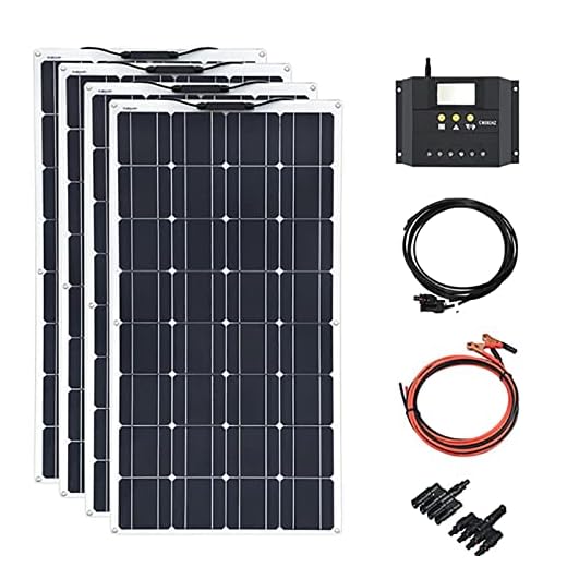 Solar Panel Kit 100W 200W 300W 400W Complete Photovoltaic Panels Cell with 30A Controller for 12V 24V Battery Home Car Boat Yacht 400wsolarkit