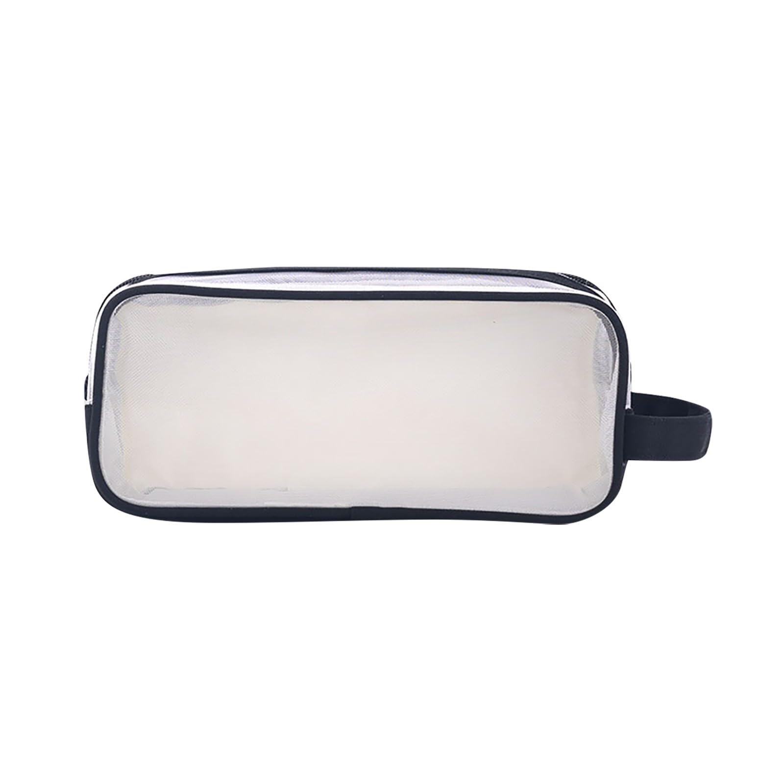 Angxiwan Large Pencil Case Aesthetic Big Capacity Canvas Pencil with Zipper